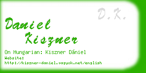 daniel kiszner business card